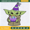 Happy Birthday with Baby Yoda Embroidery Designs, Birthday Machine Embroidery Design, Machine Embroidery Designs - Premium & Original SVG Cut Files.jpg