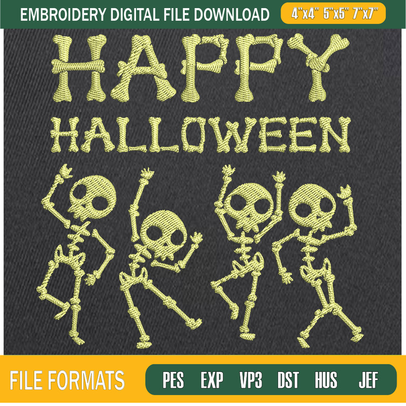 Happy Halloween Skeleton Embroidery Designs, Halloween Machine Embroidery Design, Machine Embroidery Designs - Premium & Original SVG Cut Files.jpg