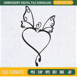 heart buffterfly embroidery designs, buffterfly machine embroidery design, machi,embroidery design,embroidery svg,machin