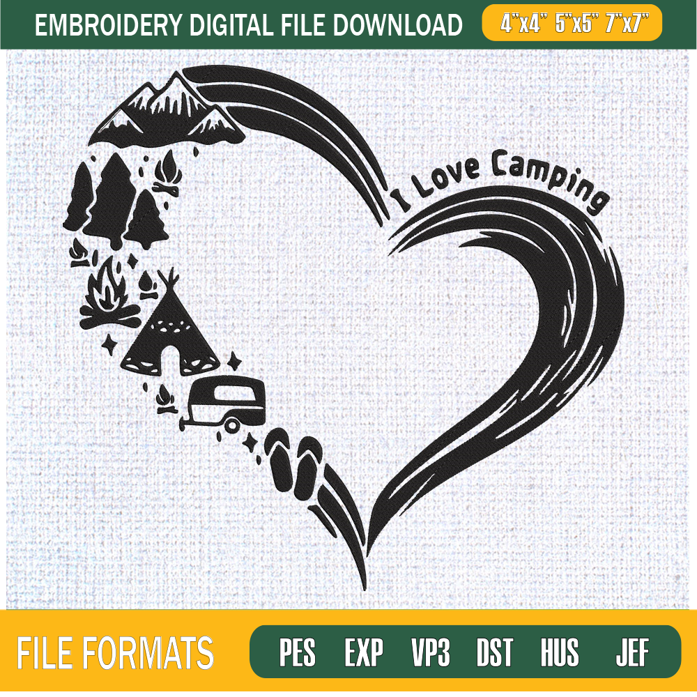 I Love Camping Embroidery Designs, Camping Machine Embroidery Design, Machine Embroidery Designs - Premium & Original SVG Cut Files.jpg
