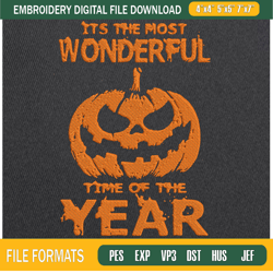 its the most wonderful time of the year embroidery designs, halloween machine e,embroidery design,embroidery svg,machine