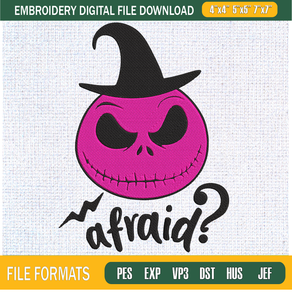 Jack Afraid Embroidery Designs, Halloween Machine Embroidery Design, Machine Embroidery Designs - Premium & Original SVG Cut Files.jpg