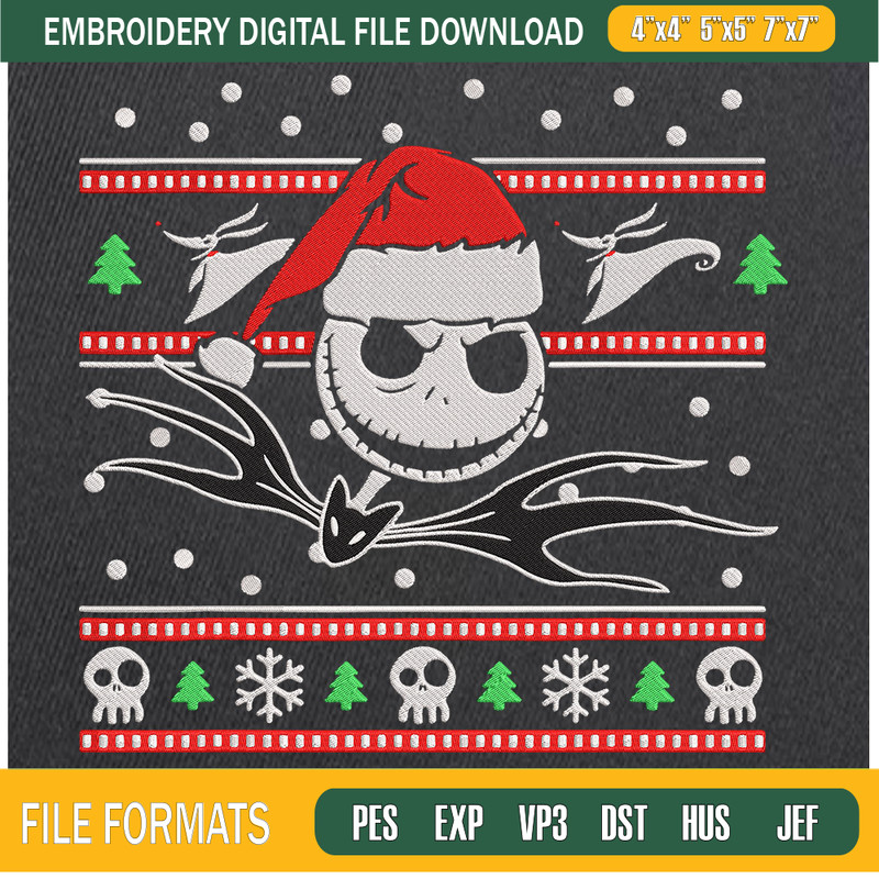 Jack Skellington Embroidery Designs, The Nightmare Before Christmas Machine Embroidery Design, Machine Embroidery Designs - Premium & Original SVG Cut Files.jpg