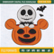 Jack Skellington Mickey Pumpkin Halloween Embroidery Designs, Halloween Machine Embroidery Design, Machine Embroidery Designs - Premium & Original SVG Cut Files