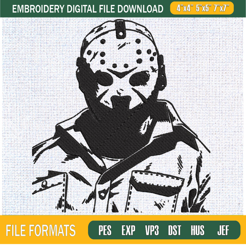 Jason Voorhees Friday The 13th Embroidery Designs, Halloween Machine Embroidery Design, Machine Embroidery Designs - Premium & Original SVG Cut Files.jpg