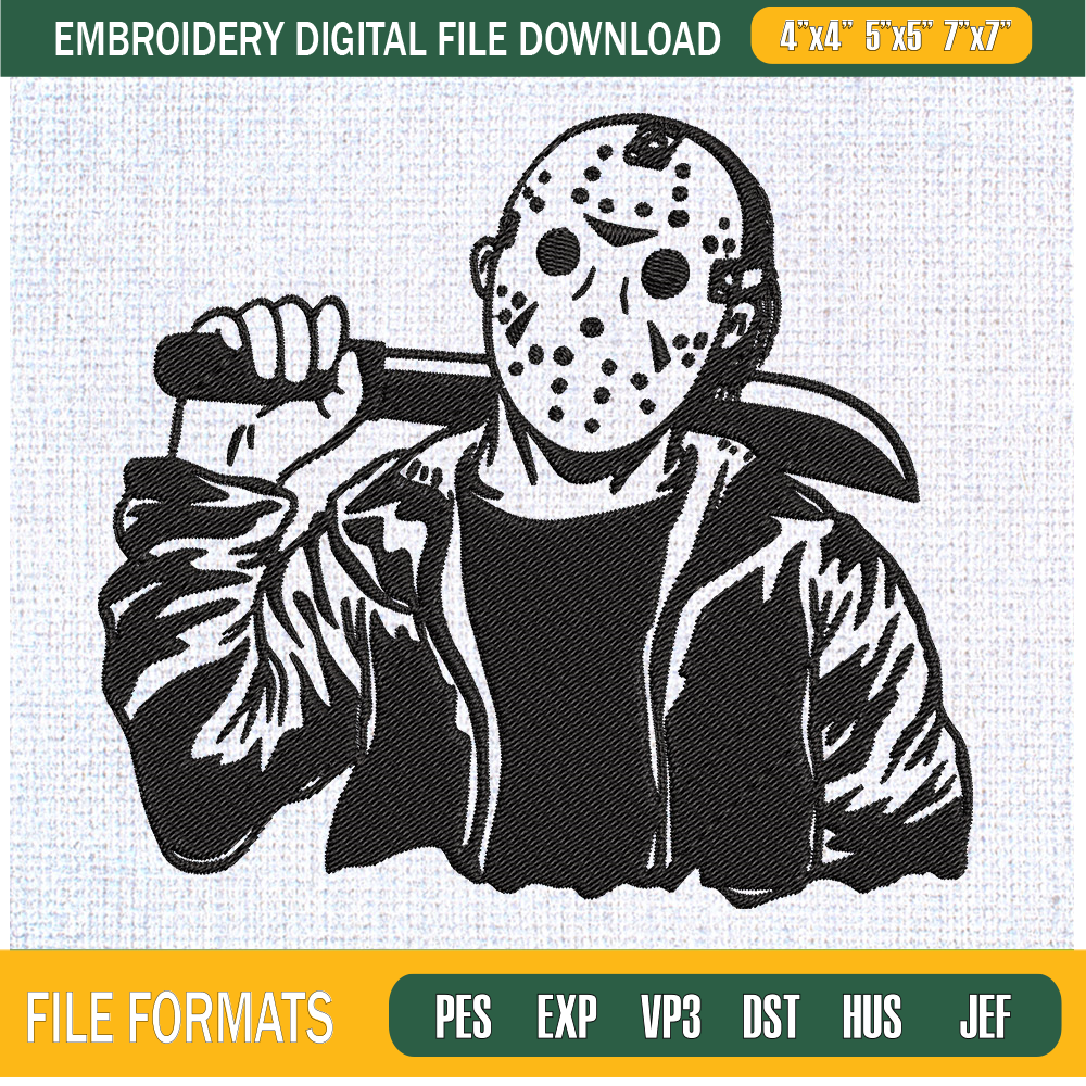 Jason Voorhees Halloween Embroidery Designs, Halloween Machine Embroidery Design, Machine Embroidery Designs - Premium & Original SVG Cut Files.jpg