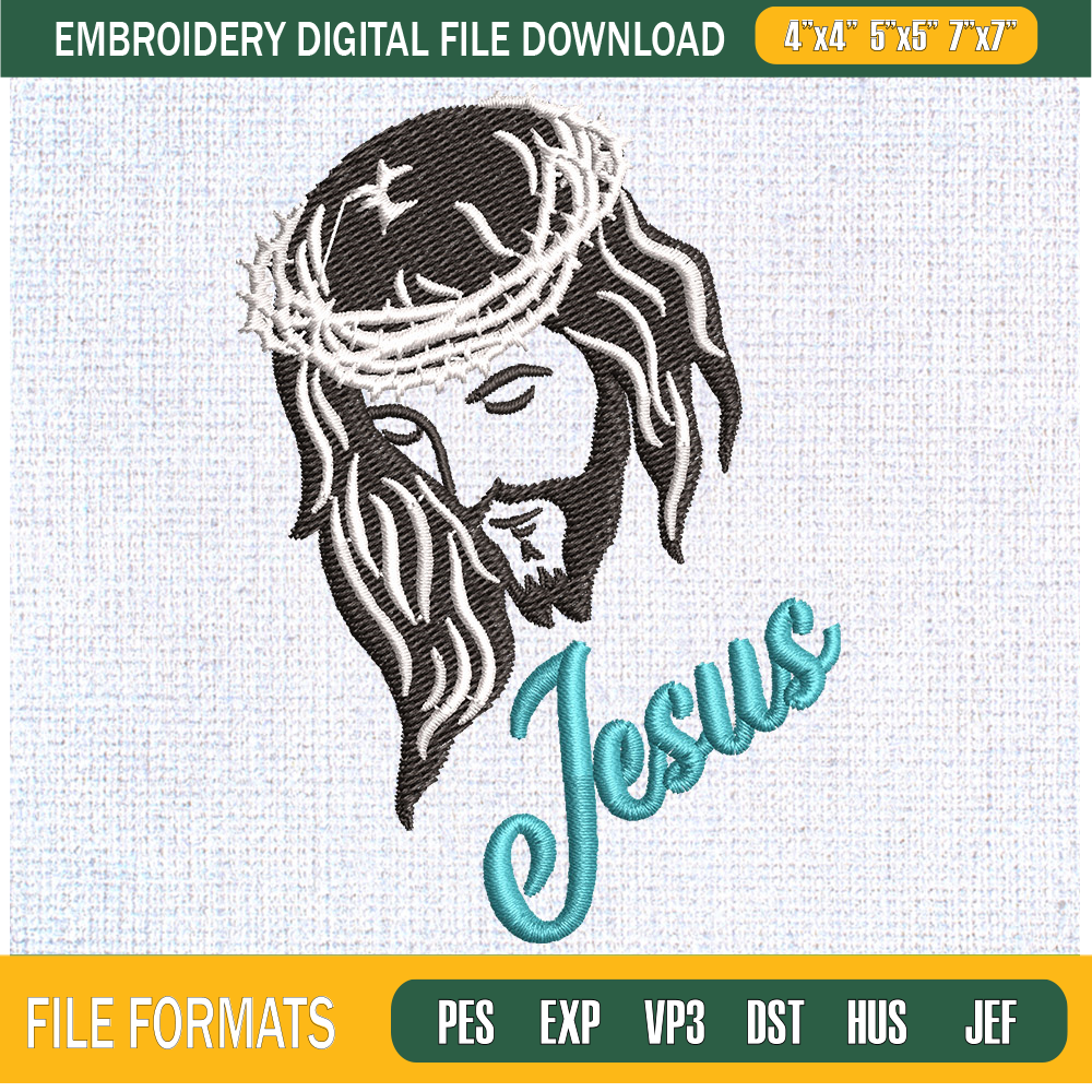 Jesus Embroidery Designs, Jesus Christ Machine Embroidery Design, Machine Embroidery Designs - Premium & Original SVG Cut Files.jpg
