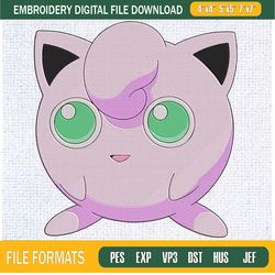 jigglypuff pokemon embroidery designs, pokemon machine embroidery design, machin,embroidery design,embroidery svg,machin