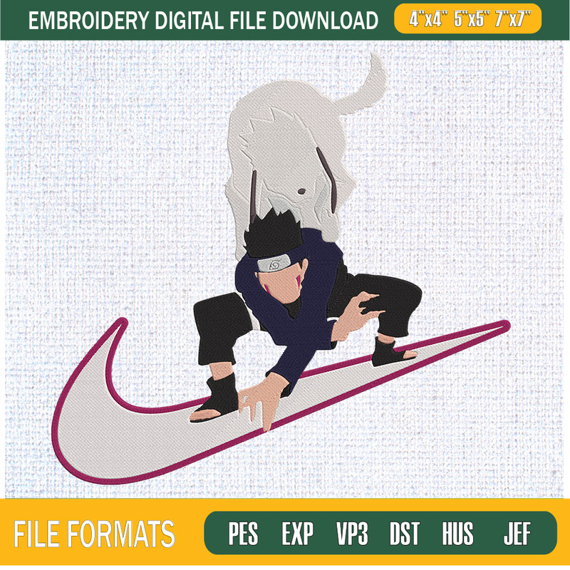 Kiba Inuzuka and Akamaru Embroidery Designs, Nike Machine Embroidery Design, Machine Embroidery Designs - Premium & Original SVG Cut Files.jpg