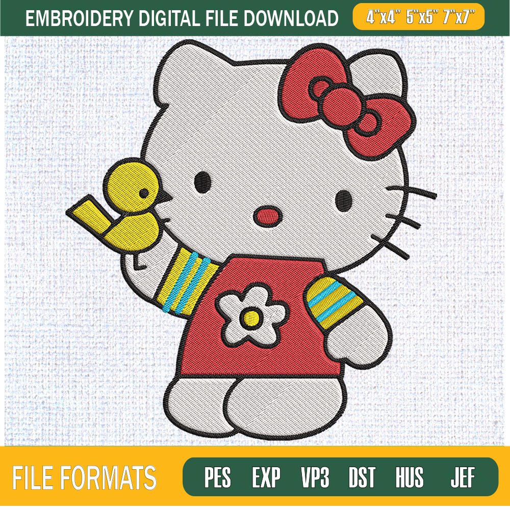 Kitty Take A Chicken Embroidery Designs, Hello Kitty Machine Embroidery Design, Machine Embroidery Designs - Premium & Original SVG Cut Files.jpg