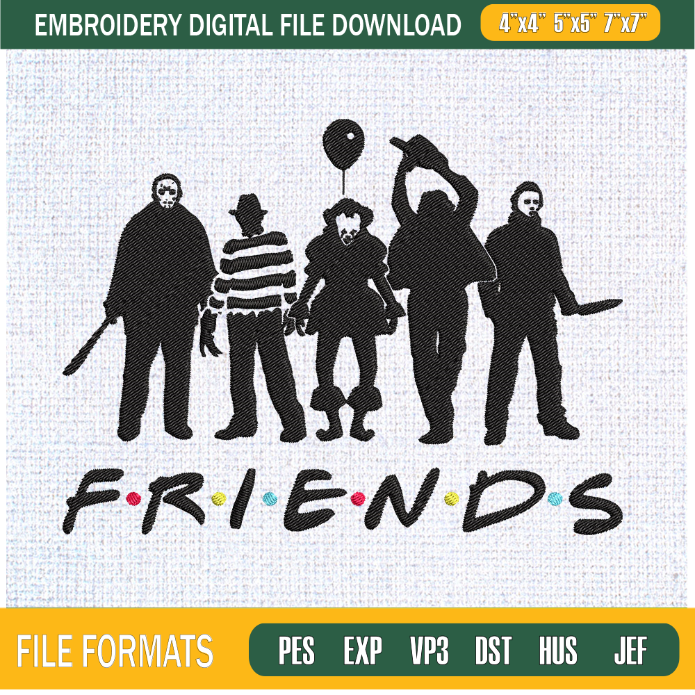 Legend Killers Friends Embroidery Designs, Halloween Machine Embroidery Design, Machine Embroidery Designs - Premium & Original SVG Cut Files.jpg