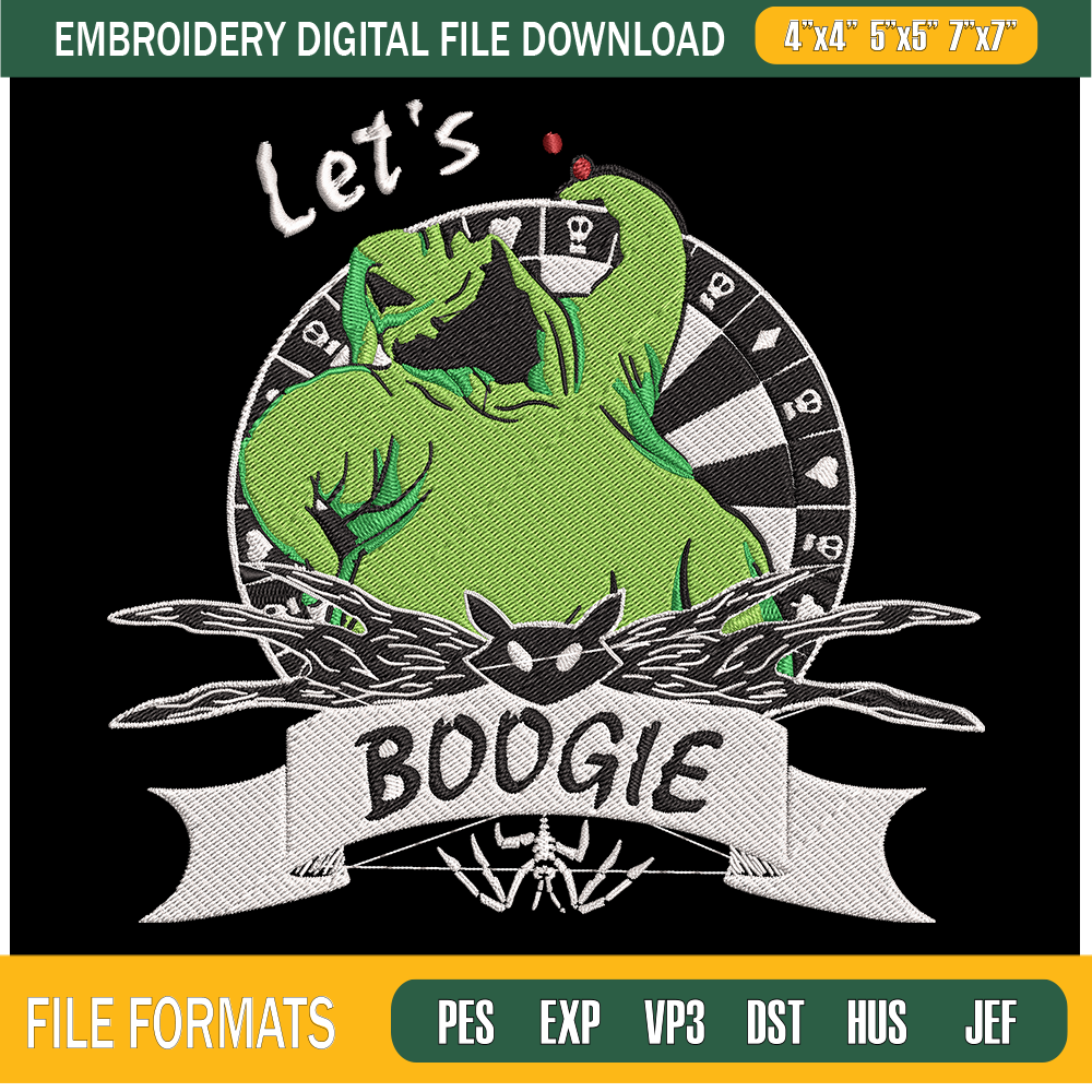 Lets Boogie Christmas Embroidery Designs, Christmas Machine Embroidery Design - Premium & Original SVG Cut Files.png