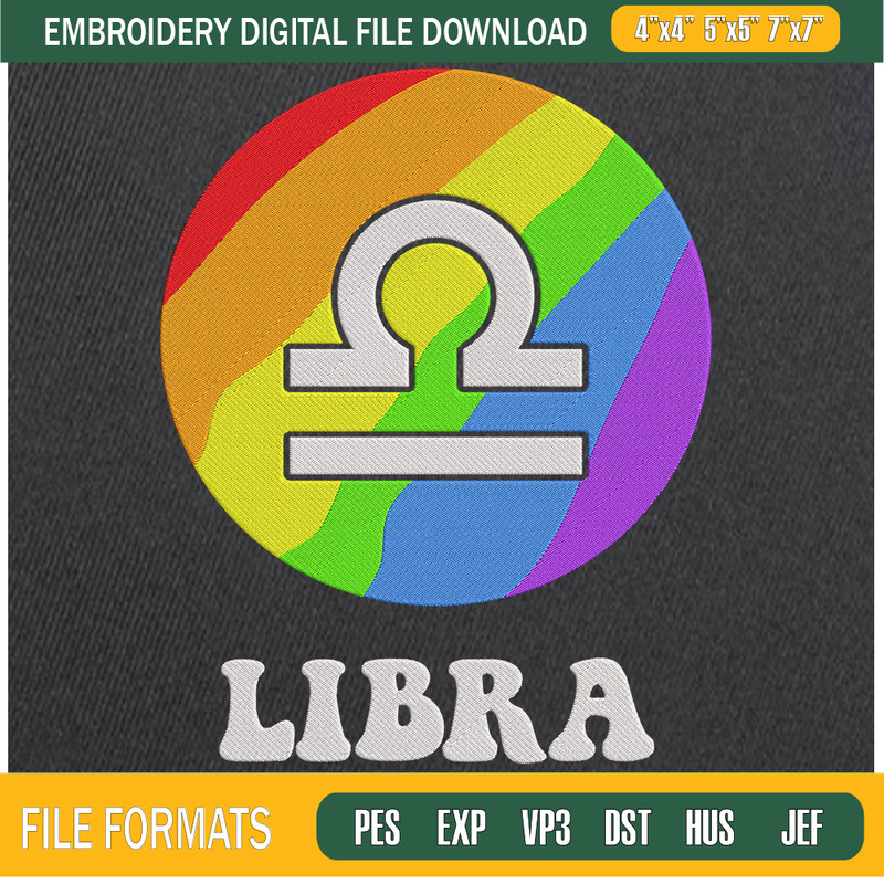 Libra Embroidery Designs, LGBT Zodiac Machine Embroidery Design, Machine Embroidery Designs - Premium & Original SVG Cut Files.jpg