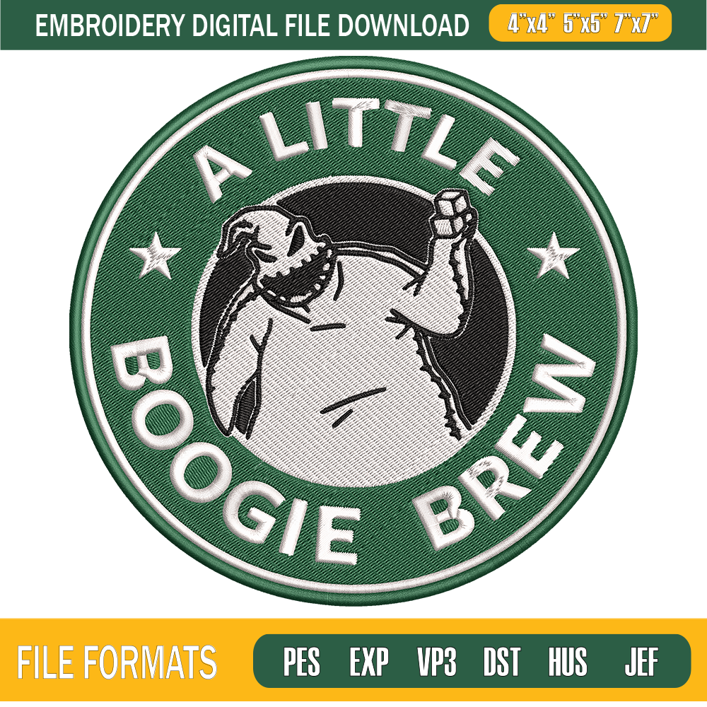 Little Boogie Brew Starbucks Coffee Embroidery Designs, Machine Embroidery Design, Machine Embroidery Designs - Premium & Original SVG Cut Files.png