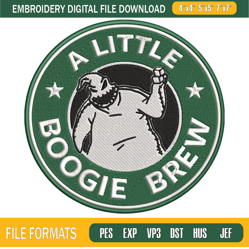 Little Boogie Brew Starbucks Coffee Embroidery Designs, Machine Embroidery Design, Machine Embroidery Designs - Premium & Original SVG Cut Files.png