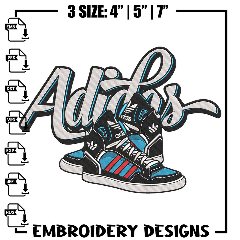 Adidas logo Embroidery Design, Rugrats Embroidery, Embroidery File, Anime Embroidery, Adidas shirt, Digital download.jpg