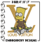 Bart simpson lv Embroidery Design, LV Embroidery, Embroidery File, Logo shirt, Sport Embroidery, Digital download.jpg