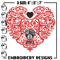 Brooklyn Nets heart embroidery design, NBA embroidery,Sport embroidery, Logo sport embroidery, Embroidery design.jpg