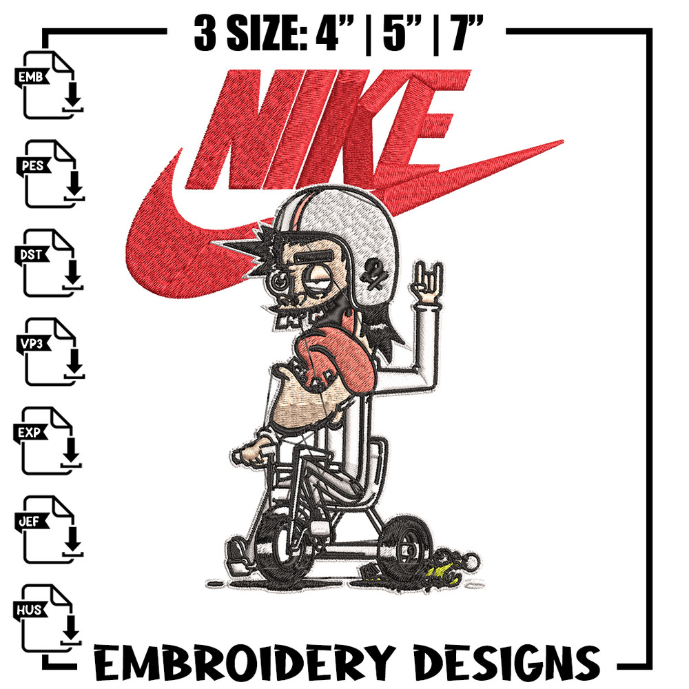 Cartoon Nike Embroidery design, Cartoon funny Embroidery, Nike design, Embroidery file, logo shirt, Instant download..jpg