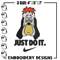 Droopy Just Rick It Embroidery design, Cartoon funny Embroidery, Logo Nike design, Embroidery file, Instant download..jpg