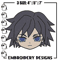 Giyuu chibi Embroidery Design,Demon slayer Embroidery,Embroidery File,Anime Embroidery,Anime shirt, Digital download.jpg