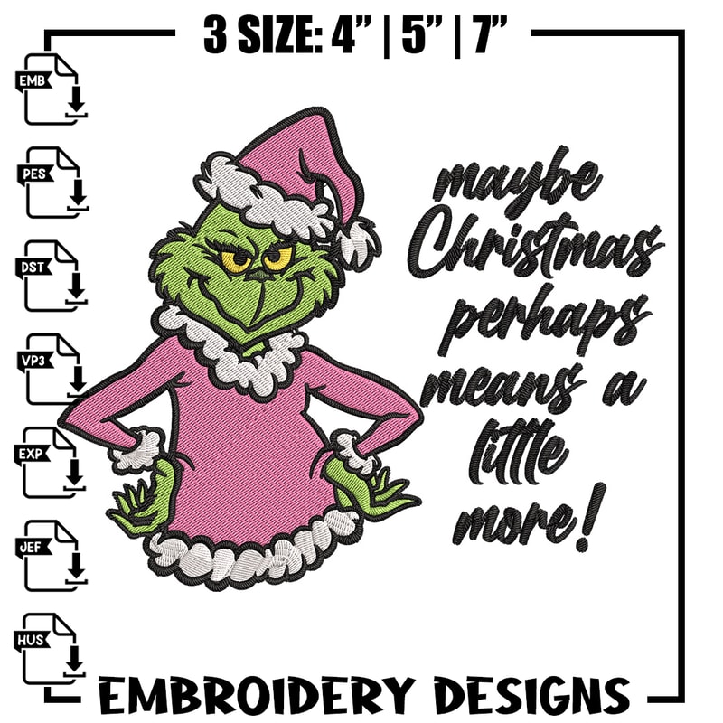 Grinch chrismas Embroidery Design, Grinch Embroidery, Embroidery File, Chrismas Embroidery, Anime shirt,Digital download.jpg
