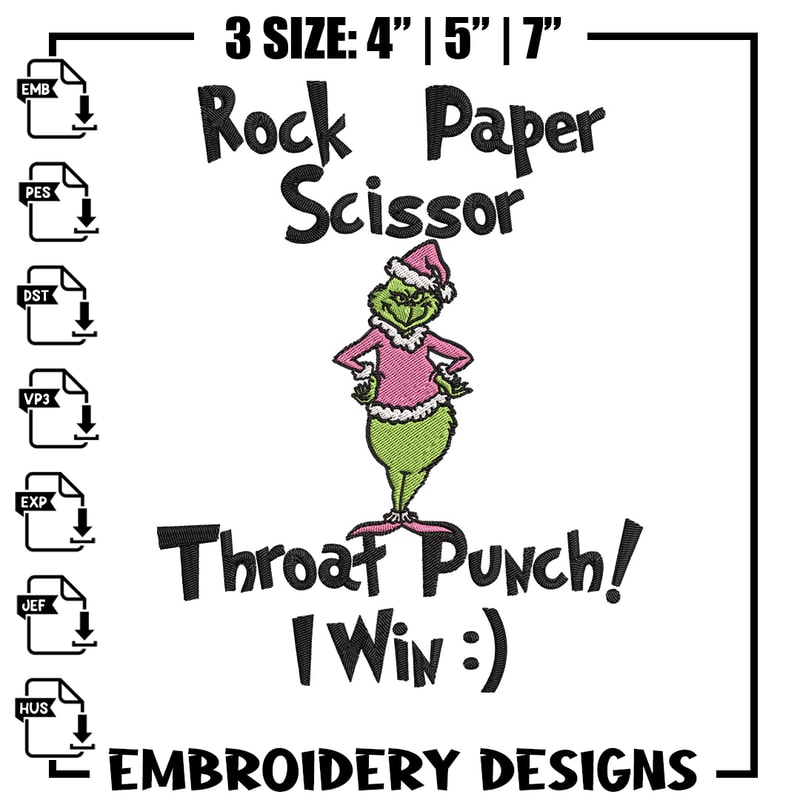 Grinch Embroidery Design, Grinch Embroidery, Embroidery File, Chrismas Embroidery, Anime shirt, Digital download.jpg