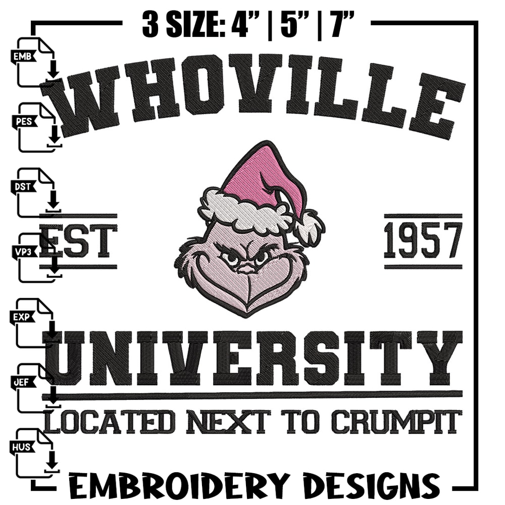 Grinch est 1957 Embroidery Design, Grinch Embroidery, Embroidery File, Chrismas Embroidery, Anime shirt,Digital download.jpg