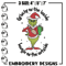 Grinchy Embroidery Design, Grinch Embroidery, Embroidery File, Chrismas Embroidery, Anime shirt, Digital download..jpg