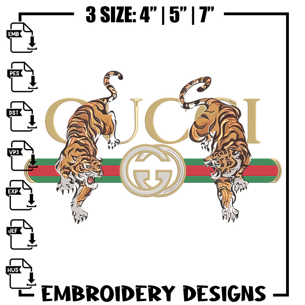 Gucci x Tiger Embroidery Design, Gucci Embroidery, Embroidery File, Anime Embroidery, Anime shirt, Digital download.jpg