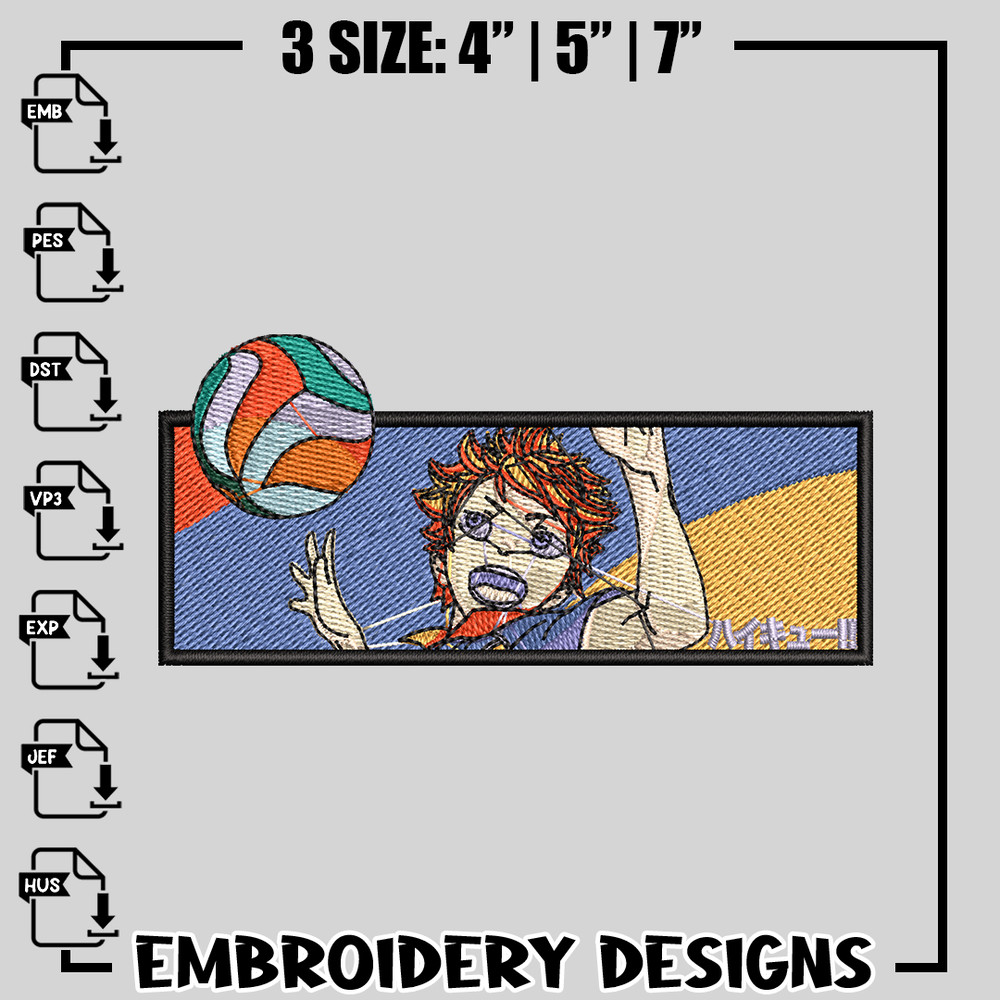 Haikyu embroidery design, Haikyuu embroidery, anime design, logo design, anime shirt, Digital download.jpg