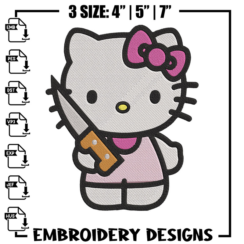 Hello kitty knife Embroidery Design, Hello kitty Embroidery, Embroidery File, Anime Embroidery, Digital download..jpg