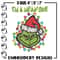 I'm A Mean One Grinch Embroidery design, Grinch Christmas Embroidery, Grinch design, Embroidery File, Digital download..jpg