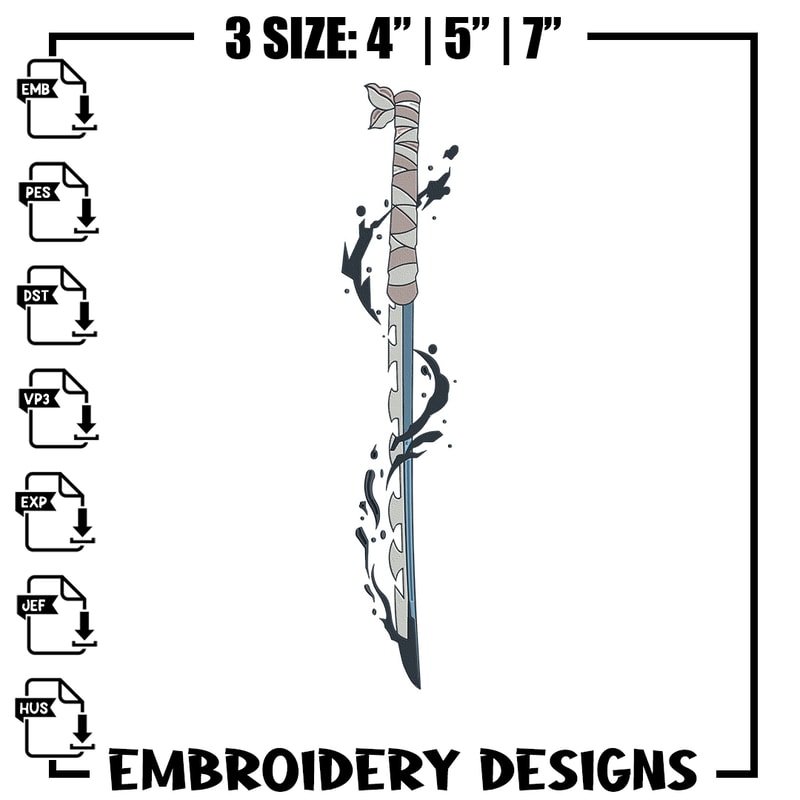 Inosuke sword Embroidery Design, Demon slayer Embroidery, Embroidery File, Anime Embroidery,Anime shirt,Digital download.jpg