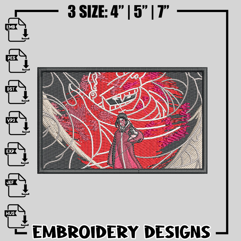 Itachi Uchiha v5 embroidery design, Naruto embroidery, anime design, logo design, anime shirt, Digital download.jpg