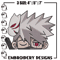 Kakashi Peeker Embroidery Design, Naruto Embroidery, Embroidery File, Anime Embroidery, Anime shirt, Digital download..jpg