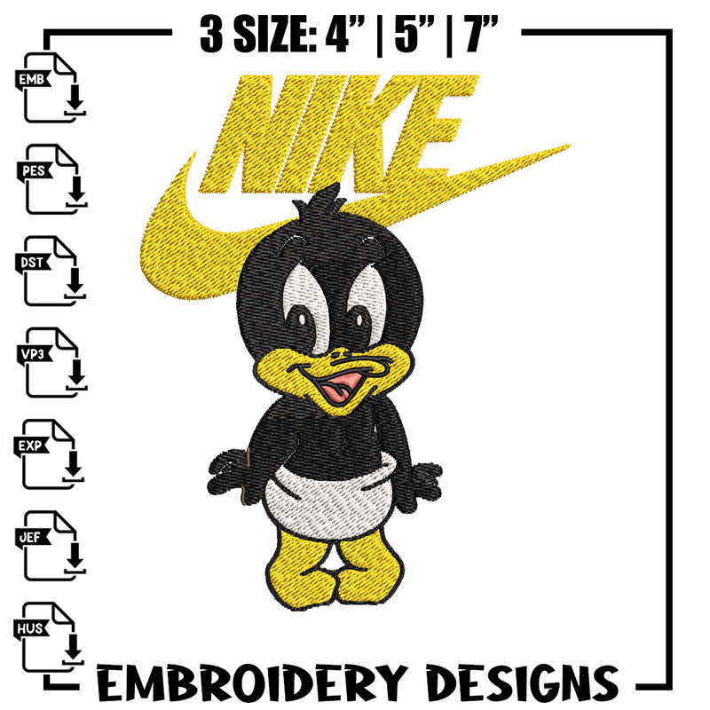 Looney Tunes Nike Embroidery design, Looney Tunes Embroidery, Nike design, Embroidery file, logo shirt, Instant download.jpg