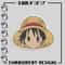 Luffy Chibi embroidery design, One Piece embroidery, anime design, logo design, anime shirt, Instant download.jpg