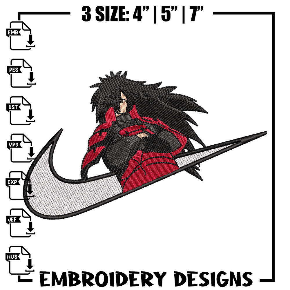 Madara Uchiha Nike embroidery design, Naruto embroidery, nike design, anime design, anime shirt, Digital download.jpg