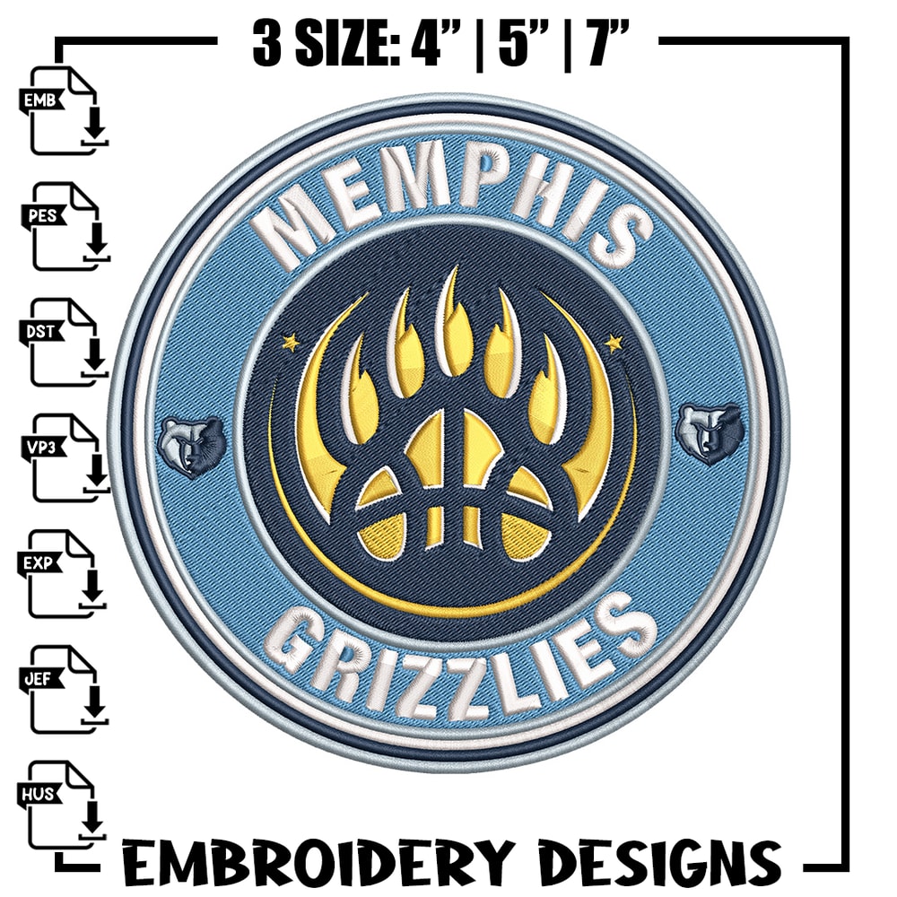 Memphis Grizzlies logo embroidery design, NBA embroidery,Sport embroidery,Embroidery design, Logo sport embroidery.jpg