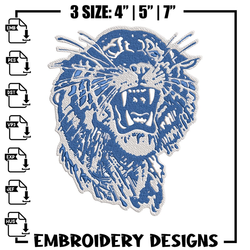 Memphis Tigers logo embroidery design, Logo embroidery, Sport embroidery, logo sport embroidery, Embroidery design.jpg