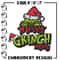 Merry Christmas Grinch Embroidery design, Grinch Christmas Embroidery, Grinch design, Embroidery file, Digital download..jpg