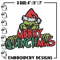 Merry christmas Grinch Embroidery design, Grinch christmas Embroidery, Grinch design, Embroidery File, Instant download..jpg