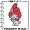 My Melody Embroidery Design, Hello kitty Embroidery, Embroidery File, Anime Embroidery, Anime shirt, Digital download.jpg