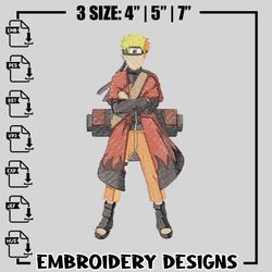 naruto sage embroidery design, naruto embroidery, anime design, logo design, anime shirt, digital download