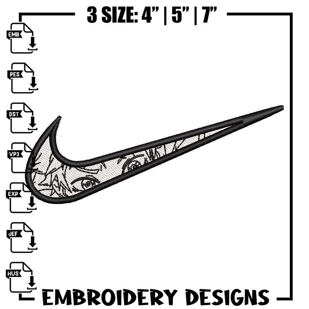 Nike anime eyes embroidery design, Anime embroidery, Nike design, Embroidery shirt, Embroidery file, Digital download 1.jpg