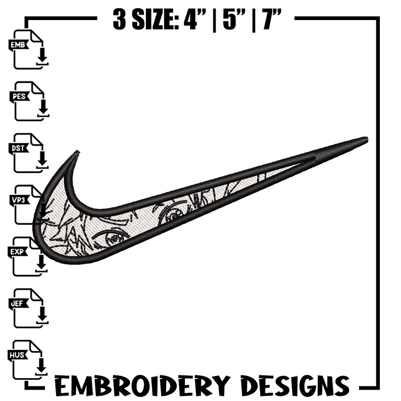 Nike anime eyes embroidery design, Anime embroidery, Nike design, Embroidery shirt, Embroidery file, Digital download 1.jpg