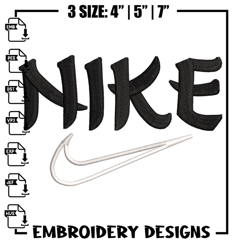Nike black embroidery design, Nike embroidery, Nike design, Embroidery shirt, Embroidery file,Digital download.jpg
