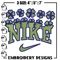 Nike flower green embroidery design, Flower embroidery, Nike design, Embroidery shirt, Embroidery file, Digital download.jpg
