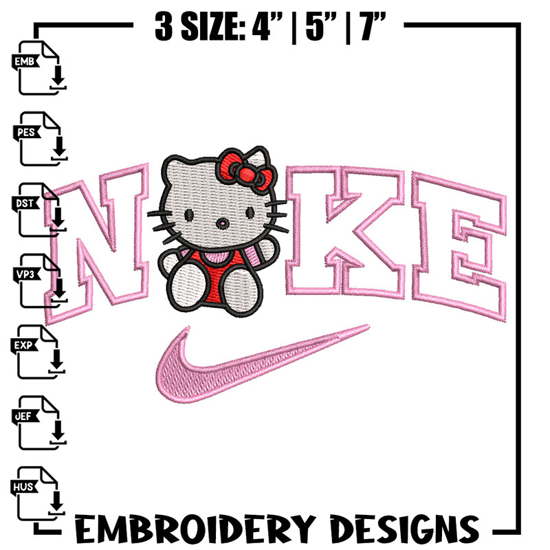Nike kitty embroidery design, Kitty embroidery, Nike design, Embroidery shirt, Embroidery file, Digital download.jpg